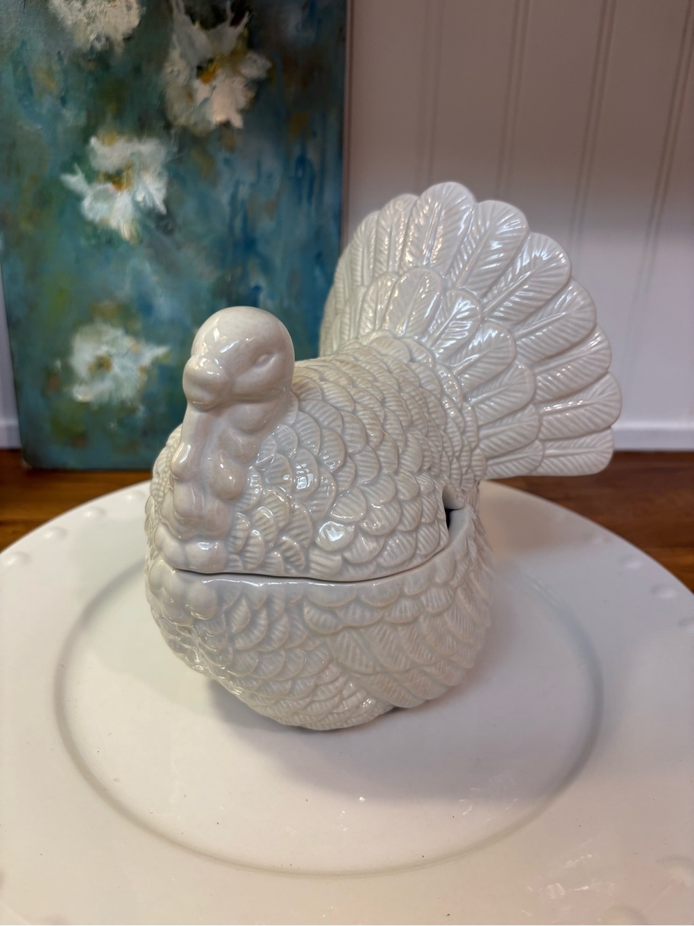 Williams Sonoma Ceramic Turkey candy dish - 2011
